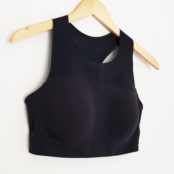 Chantelle High Neck Wireless Low Impact Sports Bra Black Size M Active Comfy $72 - Picture 15 of 16